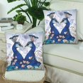 thumbnail image 2 of MKHERT Floral Background With Peacock Throw Pillowcase Pillow Cover Cushion Couver 18x18 inch, Set of 2, 2 of 2