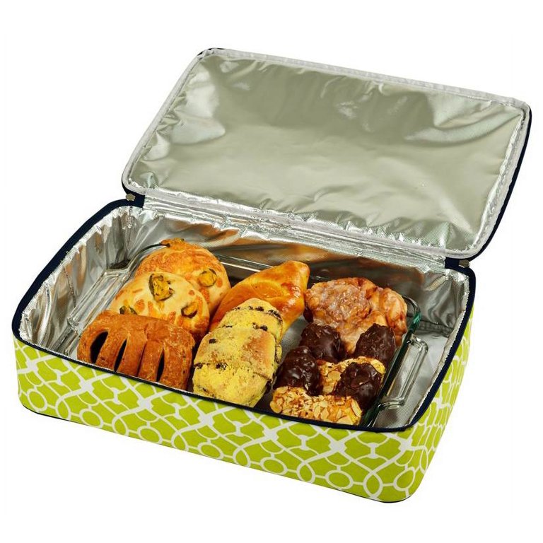 Picnic at Ascot Insulated Food Carrier - Trellis Green