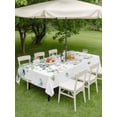 thumbnail image 4 of Outdoor Tablecloth with Umbrella Hole for Patio/Picnic/Party/Camping, Sage Green Eucalyptus Waterproof Table Cloth Rectangle Table Cover Washable, Weeping Botanical Farmhouse Leaves (60"x 120"), 4 of 8