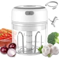 thumbnail image 1 of Mini Vitlökshackare Mixer Blender USB Elektrisk Hackare Vit 250ml, 1 of 2