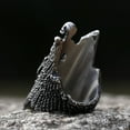 thumbnail image 3 of ZMY Home Stainless Steel Skeleton with Angelic Wings Ring Gothic Style Statement Jewelry for Men and Women (11), 3 of 7