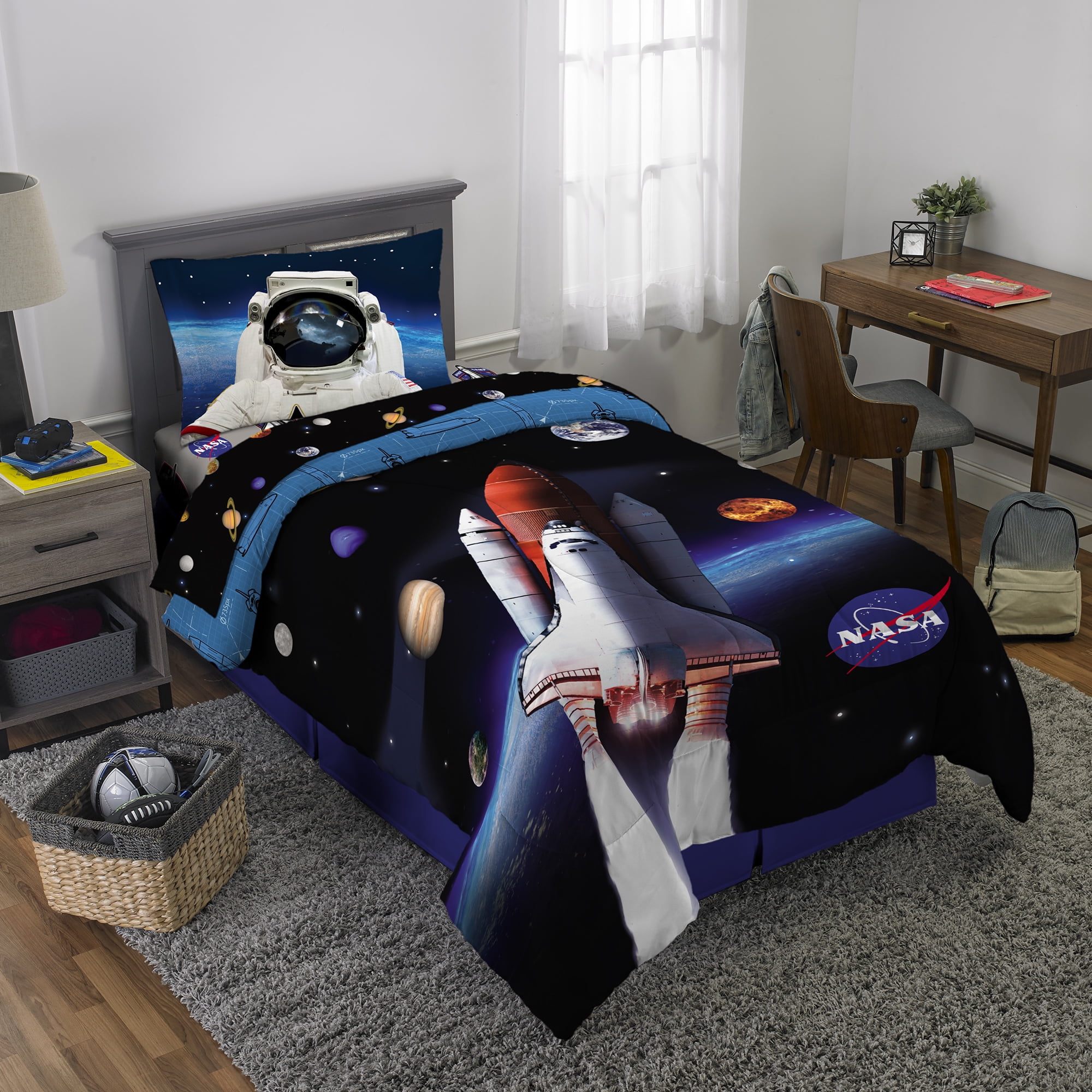 Franco Manufacturing NASA 3 Piece Twin Size Microfiber Sheet Set