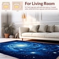 thumbnail image 2 of ODIKA 3'x5' Machine Washable Non-Slip Area Rug, Stellar Universe Abstract High Traffic Rug, Blue, 171678, 2 of 7