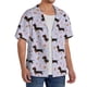 thumbnail image 2 of Fotbe Dachshund Dog Puppy Camisa Estampada de Manga Corta para Hombre, Casual de Verano, Estilo Playero, Sin Arrugas-X-Large, 2 of 5