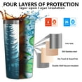 thumbnail image 3 of Forest with Mountains 10oz Tumblers Stainless Steel Tumbler with Lid and Straw,Vacuum Insulated Double Wall Travel Tumbler Cups with Cleaning Brush for Coffee, Tea, 3 of 4