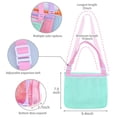 thumbnail image 4 of Bolsa de playa de malla para juguetes de playa, bolsa de recolección con forma de concha para niños, 4 of 6