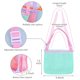 thumbnail image 4 of Bolsa de playa de malla para juguetes de playa, bolsa de recolección con forma de concha para niños, 4 of 6