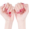 thumbnail image 1 of 24PCS False Nail Simulated Pearl Rhinestone Fake Nail for Wedding Party, 1 of 5