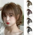 thumbnail image 2 of Bangs Hair Clip Mini Fringe Hairpiece Straight Clip Topper in Forehead N5Y8, 2 of 5
