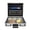 Black, variant on Silver White Aluminum Locking Briefcase, 15.6 Inch Laptop Hard Attache Case with Dual 3-Digit Combination Locks, Business Hard Case