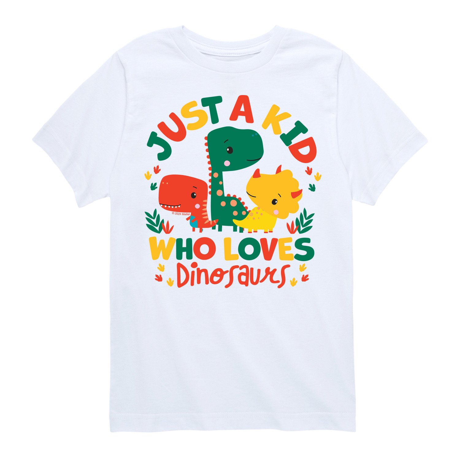 Fisher-Price - Just A Kid Who Loves Dinos Short Sleeve Graphic T-Shirt