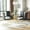 Gold Table + 4 Gold Black Chairs, variant on 36" Round Glass Dining Table Set, Silver Polished Stainless Steel Cross Legs, 0.39" Thick Tempered Glass Top, 4 PU Leather Cantilever Dining Chairs, for Kitchens, Living Rooms, Small Spaces
