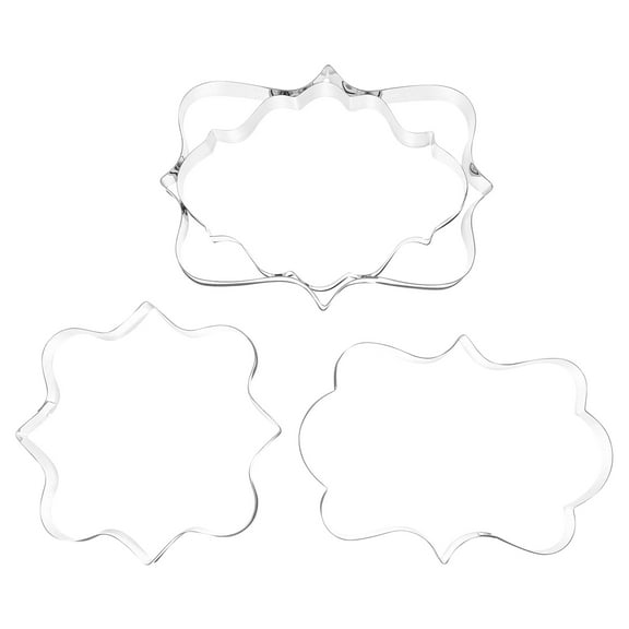 Pungan cookie cutters Stainless Steel Cookie Shapes - Set of 4 - Holiday, Wedding, Birthday,3.94"X2.68"X0.71"