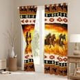 thumbnail image 3 of Castle Fairy Horse Blackout Curtains Set of 2 (52x84 Each),Tribal Aztec Window Curtains, 3 of 6