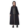 thumbnail image 1 of MIASHUI Robe à Capuche Brodée Exquise pour Filles, Élégante avec Dentelle, Manches Longues, Robe de Soirée avec Appliqué Floral Noir, 9-10 Ans, 1 of 9