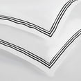 thumbnail image 6 of Superior Brandon Embroidered Cotton Duvet Cover Set, Full/Queen, White/Black, 6 of 11
