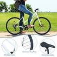 thumbnail image 4 of 700C Road Bike, 7 Speed Hybrid Bike with Double Disc Brake for Women & Men, City Bicycle Adult Commuter Bicycle, 4 of 7