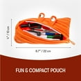thumbnail image 5 of ZIPIT Monster Pencil Case | Orange Pencil Pouch for College and Office, 5 of 8