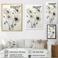 thumbnail image 4 of Designart "Moments Captured With Vivid Black And White Poppies I" Poppies Floater Framed Canvas Art Print, 4 of 5