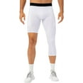 thumbnail image 2 of Men One Leg Leggings for Basketball Side Pockets Fitness Training Single Leg Tights, 2 of 4
