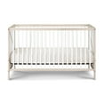 thumbnail image 3 of Suite Bebe Pixie Zen 3-in-1 Convertible Baby Wooden Crib With Round Spindles, in Washed Natural/White, 3 of 5