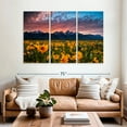 thumbnail image 2 of Elephant Stock Grand Teton Wildflowers Wall Art - Horizontal Multi Panel Canvas - Living Room Wall Decor - Nature Multi Panel - Orange And Blue Decor - 65" x 42", 2 of 8