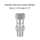 thumbnail image 5 of Riwesomey Arandela de junta giratoria resistente al desgaste arandelas a prueba de óxido accesorios de manguera antideslizante 4500PSI conector roscado Artesanía Riwesomey TO009546-00, 5 of 6