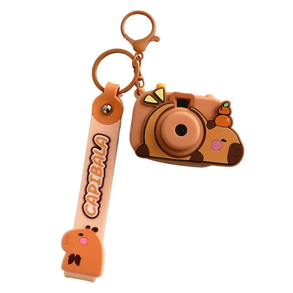 Llavero de silicona Keychain Creative Capybara Camera