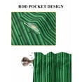 thumbnail image 6 of Retro Green Bathroom Window Curtain, Vintage Rustic Plants Trees Lines Pattern Light Filtering Coffee Kitchen Curtains, Bedroom Living Room Curtains 2 Panel 84"x54", 6 of 6