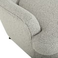 thumbnail image 4 of Noble House Willey Boucle Upholstered Club Chair and Ottoman Set, Stone and Matte Black, 4 of 7
