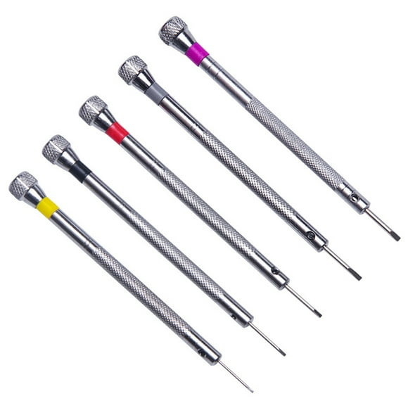 EeaseMX 5 destornilladores para reparación de relojes, gafas y joyas, herramientas de reparación electrónica.