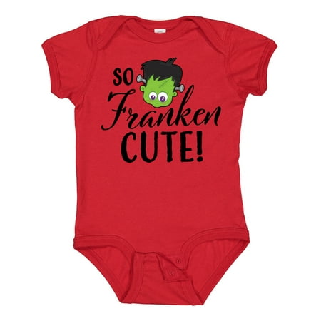 

Inktastic Halloween So Franken Cute Gift Baby Boy or Baby Girl Bodysuit