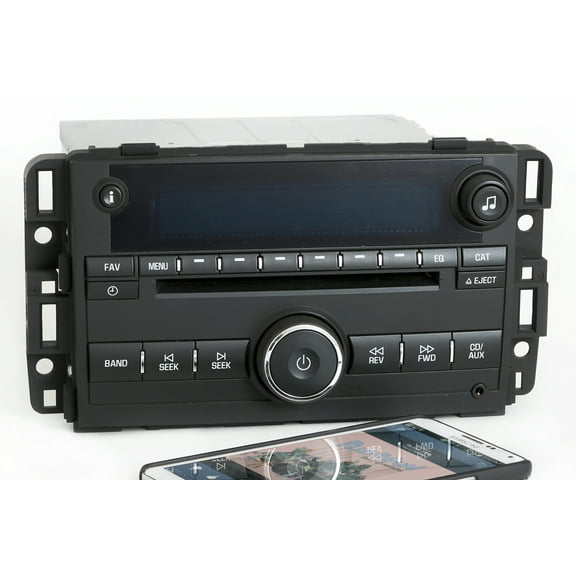 Restored Chevy Impala 2009 Black Radio AM FM CD Aux Input w Bluetooth Music 25980720 (Refurbished)