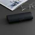 thumbnail image 1 of BR Estuche de gafas de aluminio negro, estuche rígido de metal duradero para gafas de lectura (1 unidad), 1 of 3