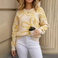 thumbnail image 4 of Bovemsi Womens Sweaters Cozy Women's Autumn And Winter Knitted Long Sleeved Sweater Warm Comfortable Top Casual Fashion Business Casual Sweaters, 4 of 9