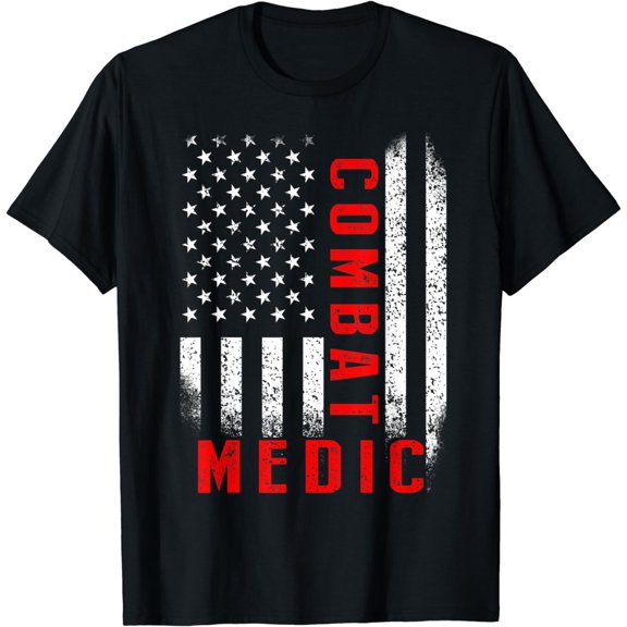 Combat Medic Instruct USA American Military T-Shirt