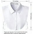 thumbnail image 3 of YEKEYI Detachable Dickey Collar Blouse for Women, Fake Half Shirts Faux False Collar for Girls Favors, 3 of 8