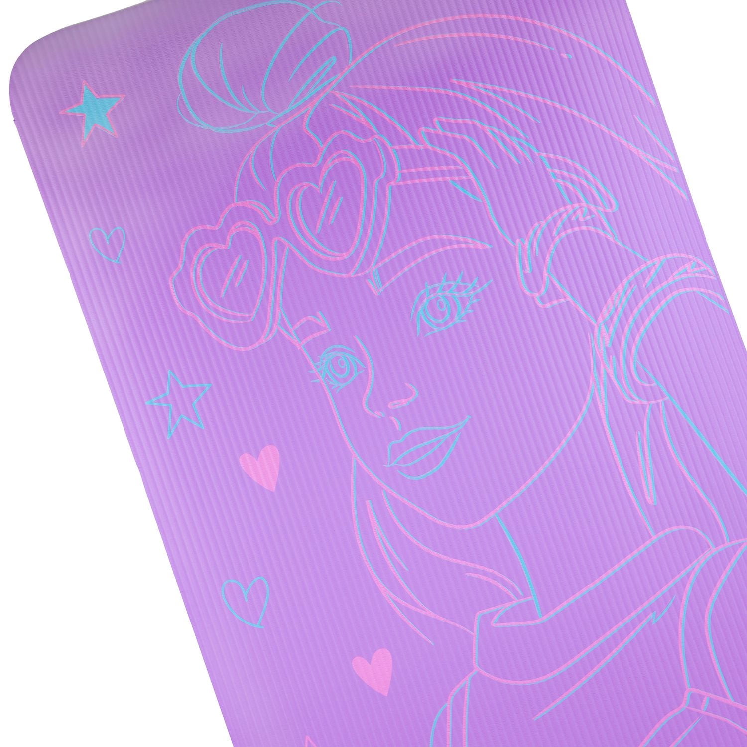 Mattel Barbie 10mm Exercise Mat – 24” x 60” – Purple