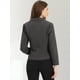 thumbnail image 4 of Chaqueta abierta de la chaqueta del traje de la cosecha del trabajo de la oficina del frente de las mujeres Gris oscuro XS, 4 of 6