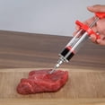 thumbnail image 5 of MKBL Meat Injector Kit, Plastic Marinade Turkey BBQ 1-oz Syringe For Basting & Grilling,Red, 5 of 5