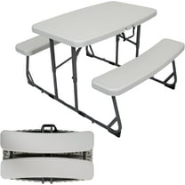 Compact Picnic Table, White