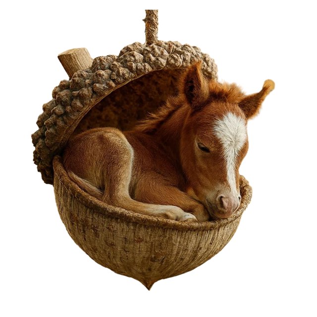 Adornos de animales del bosque con bellotas, adornos navideños con piñas y animales, adornos colgantes de criaturas del bosque en acrílico 2D para amantes de la naturaleza