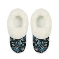 thumbnail image 2 of POLERO Fuzzy Platform Slippers for Women with Sea Turtle Plumeria Floral Print Comfortable Women's House Slippers Cozy Gifts, Size 7-8, 2 of 7