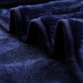 thumbnail image 4 of PiccoCasa All Season Lightweight Plush Fleece Blanket Soft Warm Flannel Bed Blanket Navy Blue Full (78"x90"), 4 of 6