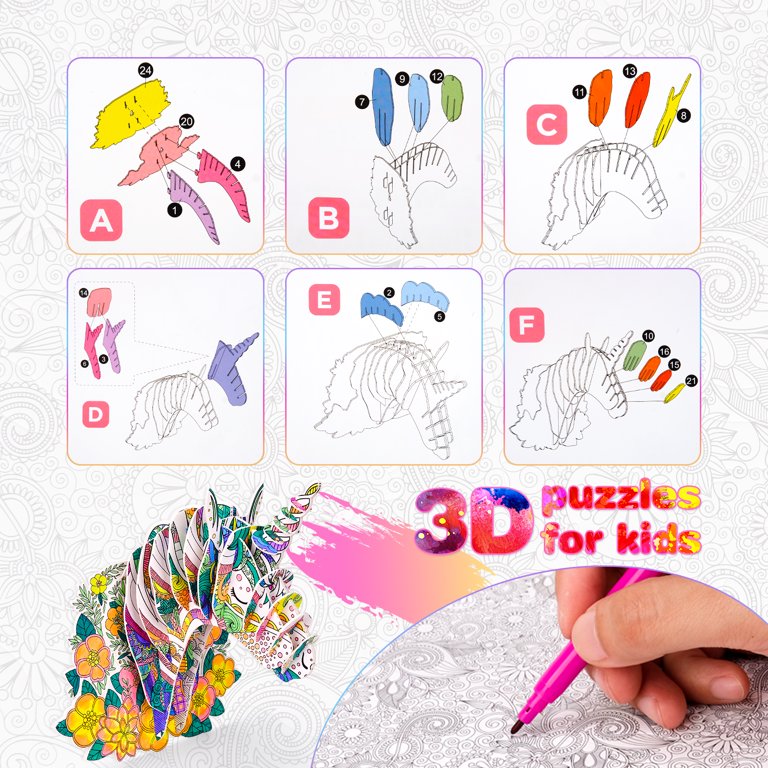 Art Supplies for Kids 8-12-Craft Set for Child-Art & Craft Kit Gifts for  6-7-8-9-10 Year Old Girl | Creative Toys for Girls 6 to 7 Years | Unicorn