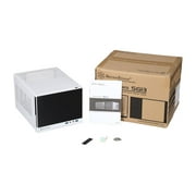 SilverStone SG13WB-Q أسود/أبيض البلاستيك اللوحة الأمامية مع الانتهاء من الألومنيوم فو، الجسم الصلب ميني-ITX حالة الكمبيوتر متوافق مع معيار ATX12V/EPS12V التيار الكهربائي التيار الكهربائي