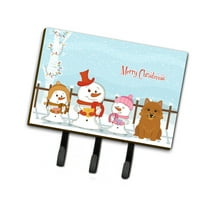 Merry Christmas Carolers Norwich Terrier Leash or Key Holder