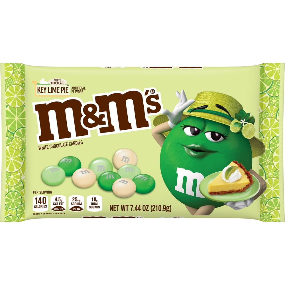 M&M'S White Chocolate Key Lime Pie Easter Candy, 7.44 oz Bag Walmart