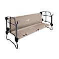 thumbnail image 4 of Disc-O-Bed Large Cam-O-Bunk Benchable Double Cot w/Storage Organizers, Tan, 4 of 8