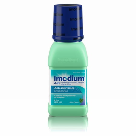 Imodium A-D Diarrhea Treatment, Liquid, Mint Flavored, 8 oz